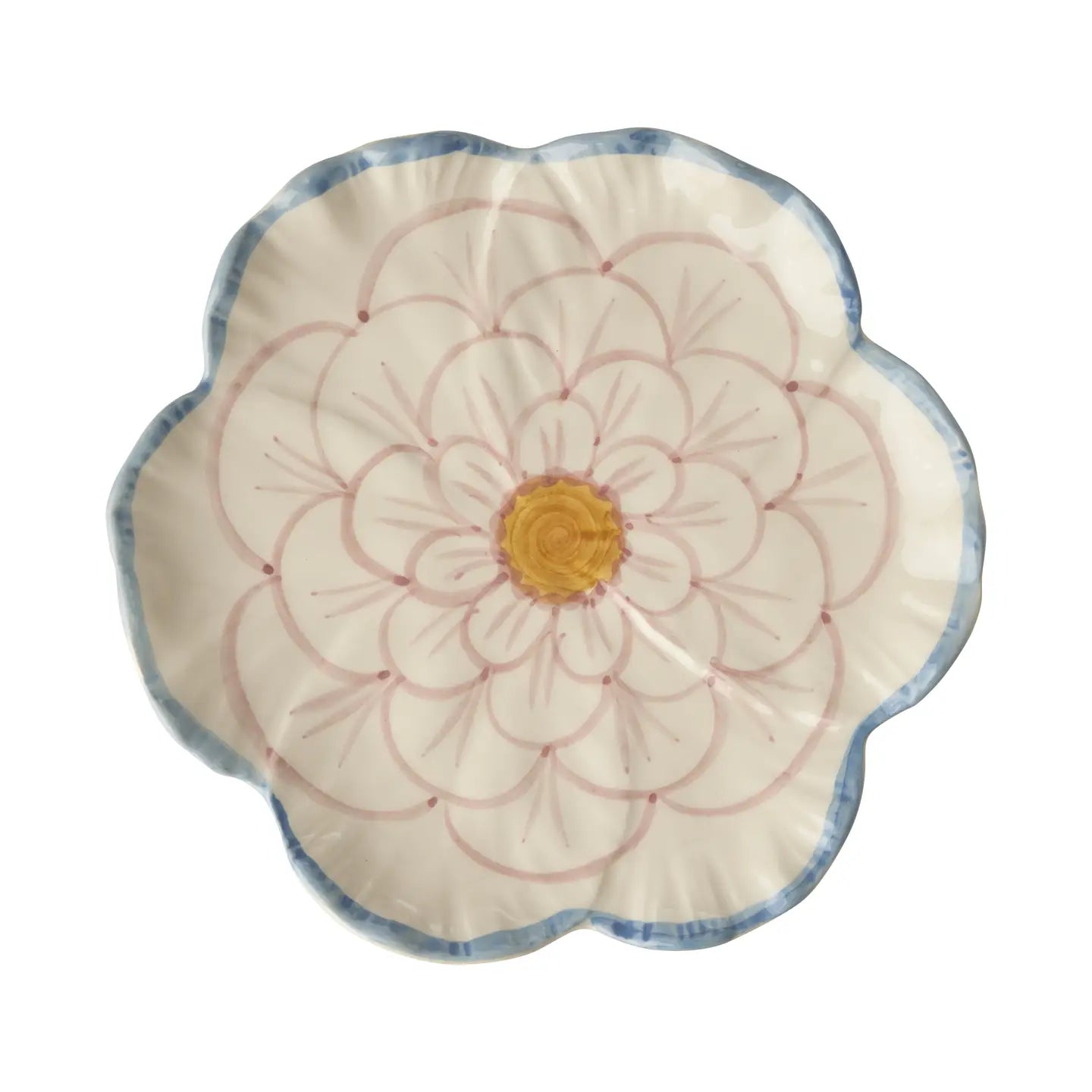 Ceramic Flower Shaped Side Plate