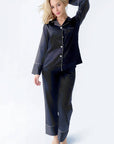 Matte Silk Pajama Set (with sleep mask)