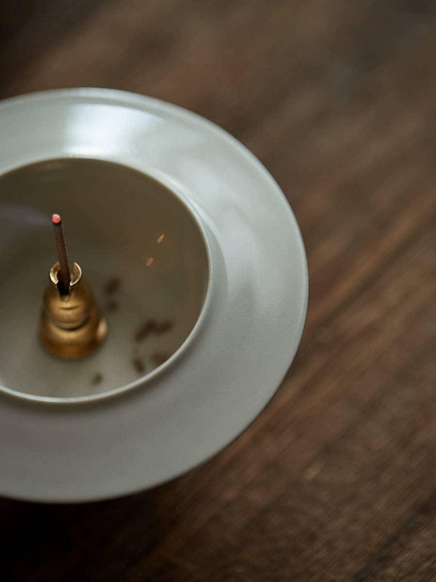 Gohobi Song Style White Incense Holder