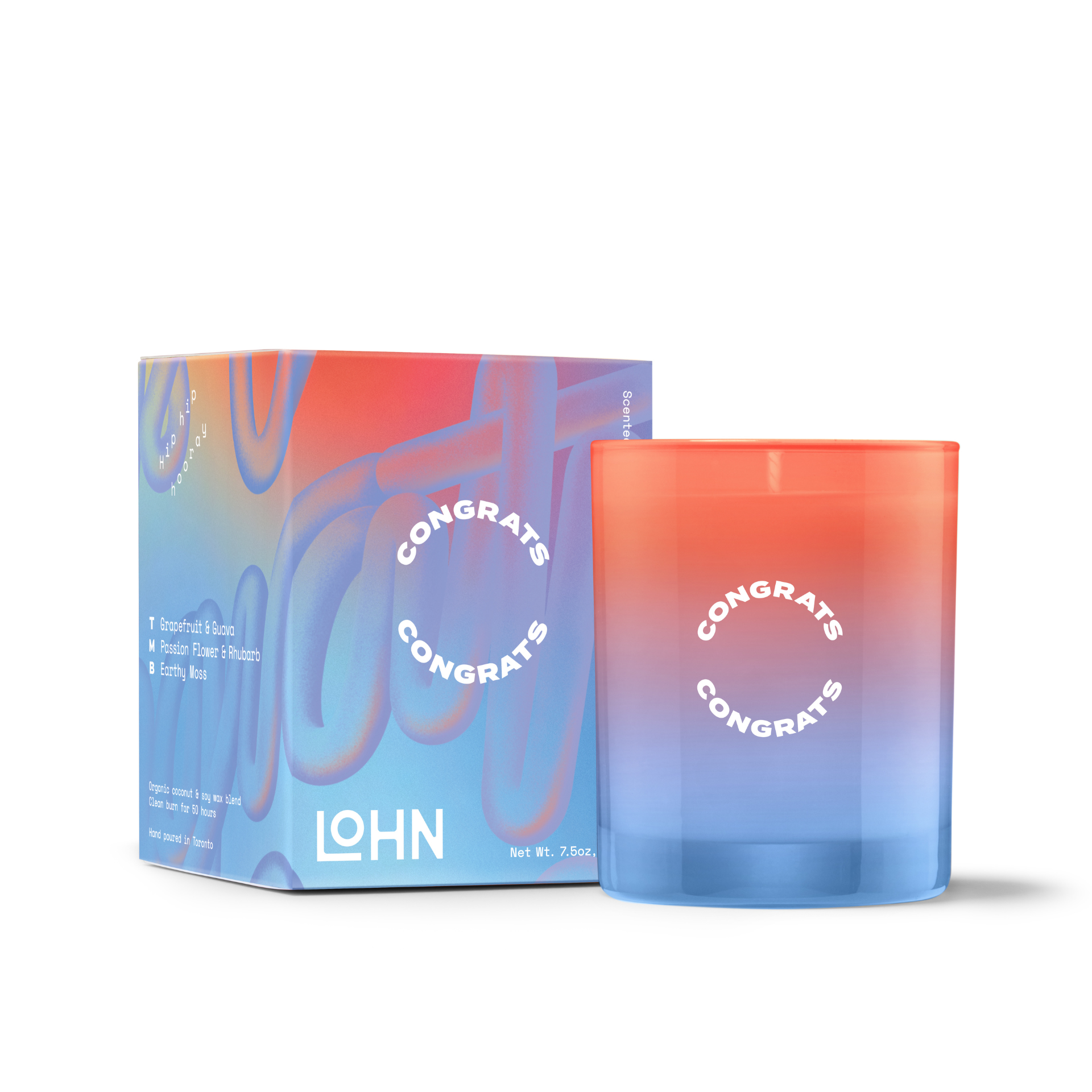 LOHN Congrats Candle - Grapefruit & Neroli