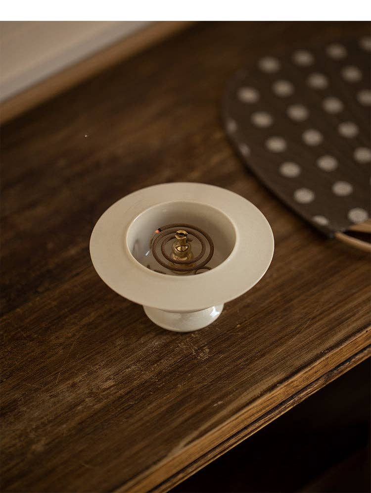 Gohobi Song Style White Incense Holder
