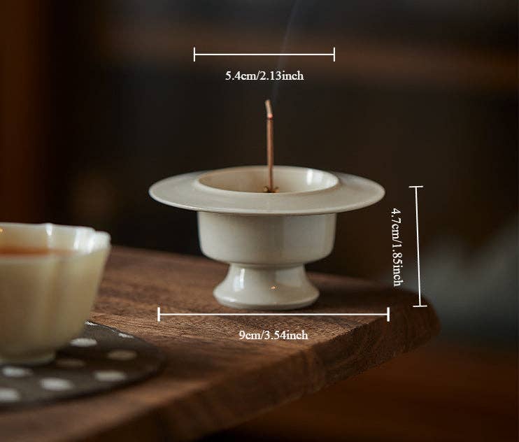 Gohobi Song Style White Incense Holder