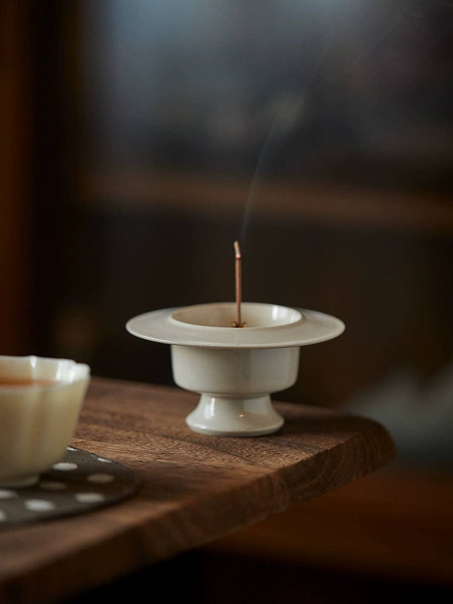 Gohobi Song Style White Incense Holder