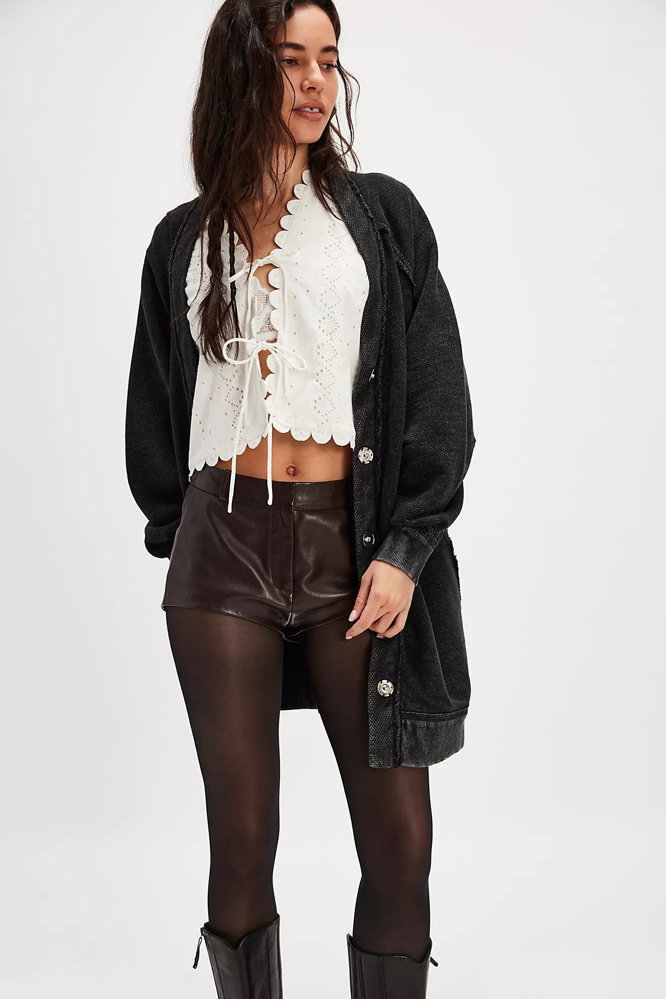 We The Free Fresh Start Cardi / BLACK