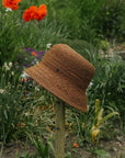 Mace | Raffia Straw Bucket Hat | Brown