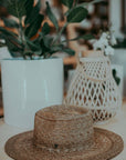 Sadie | Palm Straw Rancher Hat Wide Brim