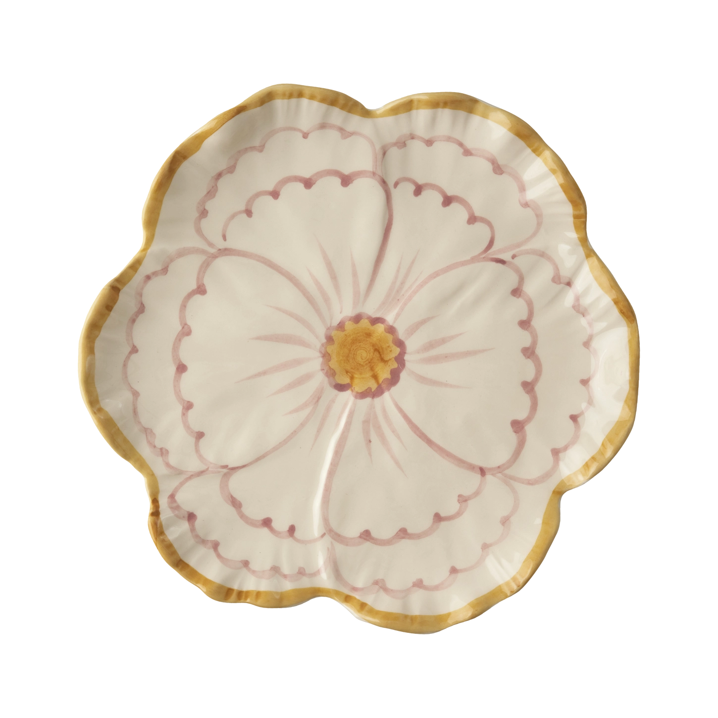 Ceramic Flower Shaped Side Plate