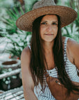 Sadie | Palm Straw Rancher Hat Wide Brim