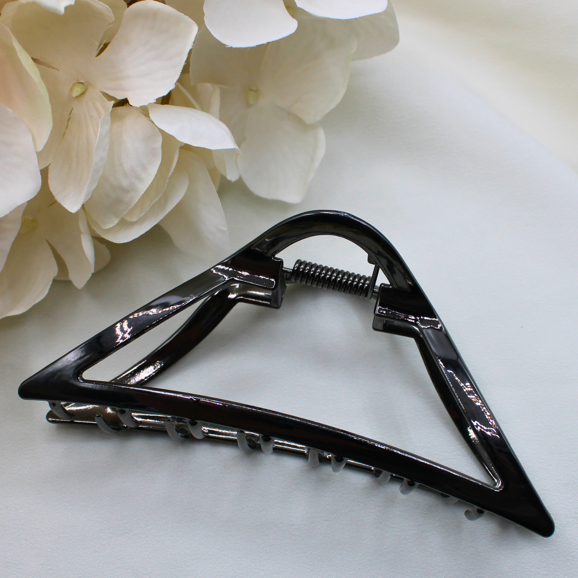 Gunmetal Grey Metal Hair Claw Clips