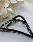Gunmetal Grey Metal Hair Claw Clips