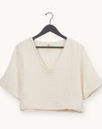 Pokoloko Crinkle Crop Top