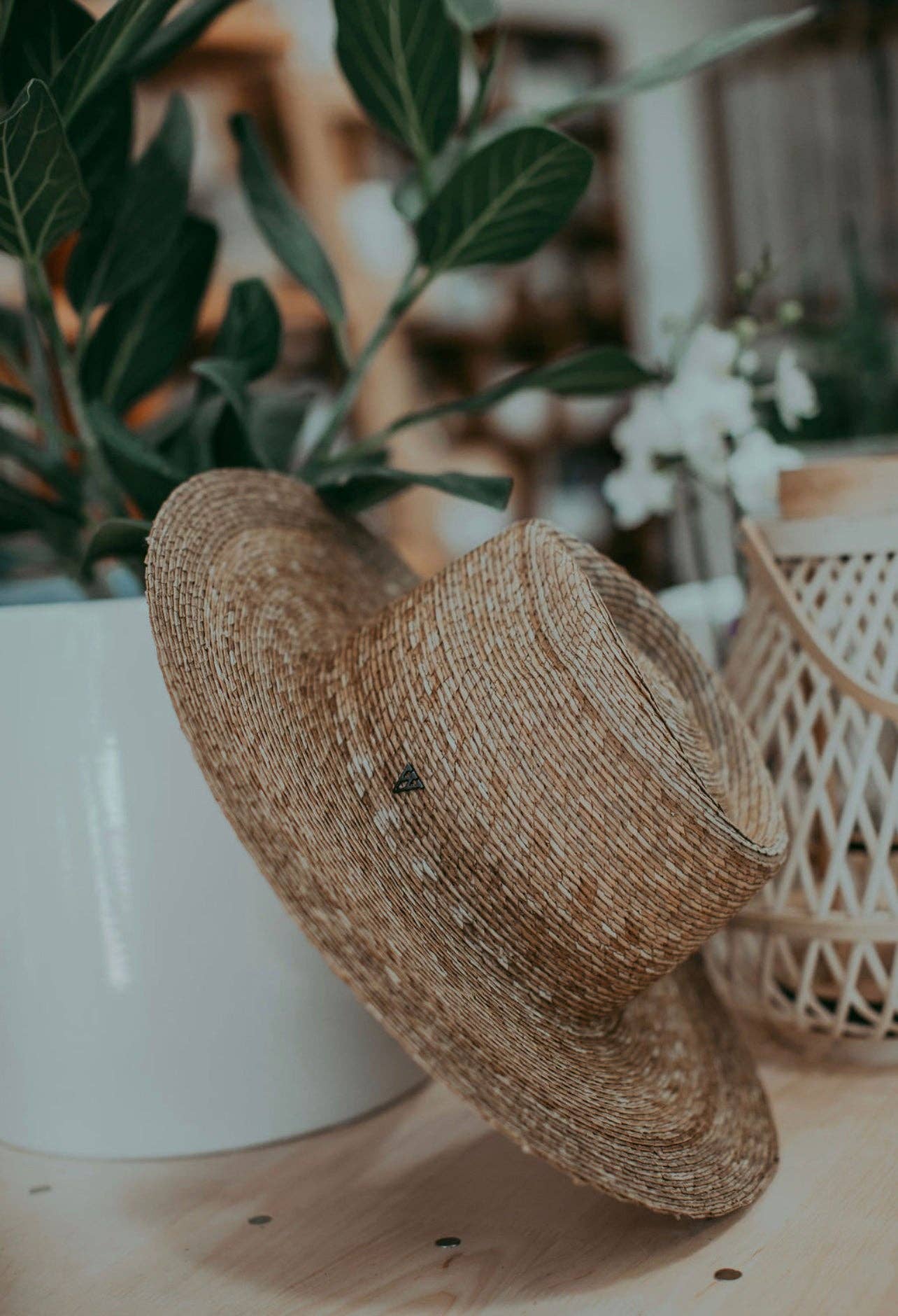 Sadie | Palm Straw Rancher Hat Wide Brim