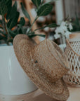 Sadie | Palm Straw Rancher Hat Wide Brim