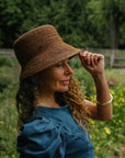 Mace | Raffia Straw Bucket Hat | Brown