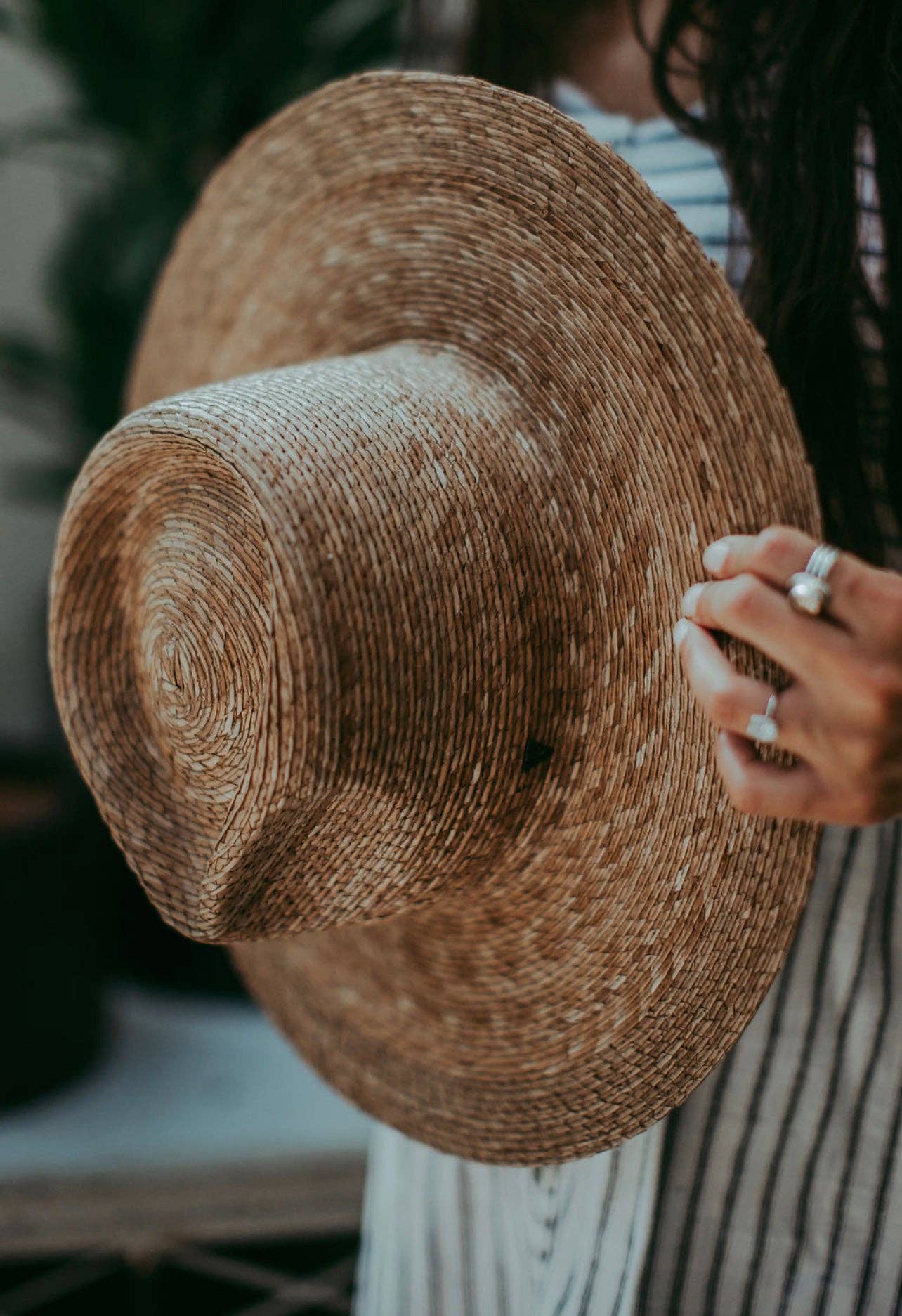 Sadie | Palm Straw Rancher Hat Wide Brim