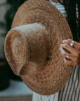 Sadie | Palm Straw Rancher Hat Wide Brim