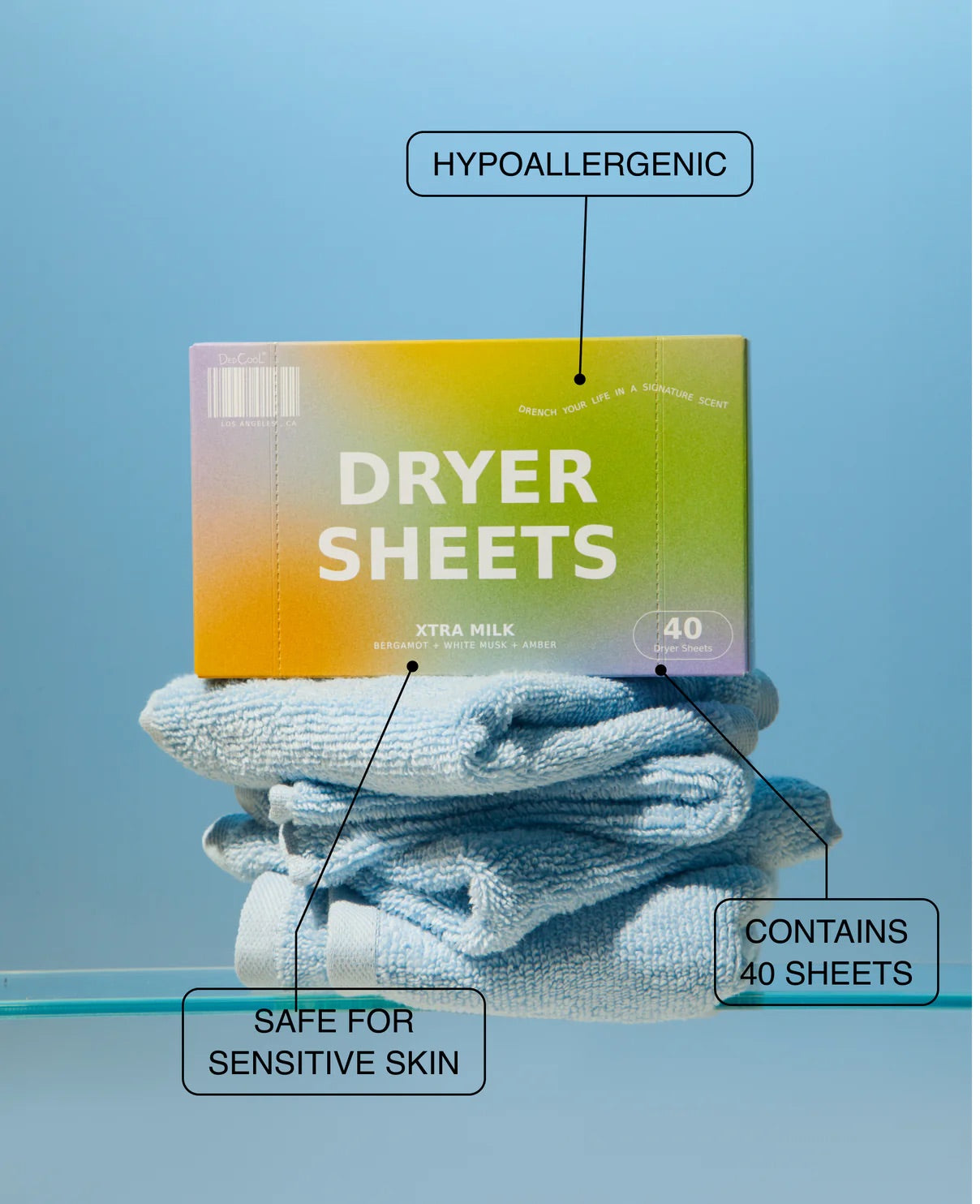 Dedcool Dryer Sheets Xtra Milk