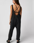 We The Free High Roller Jumpsuit / Mineral Black