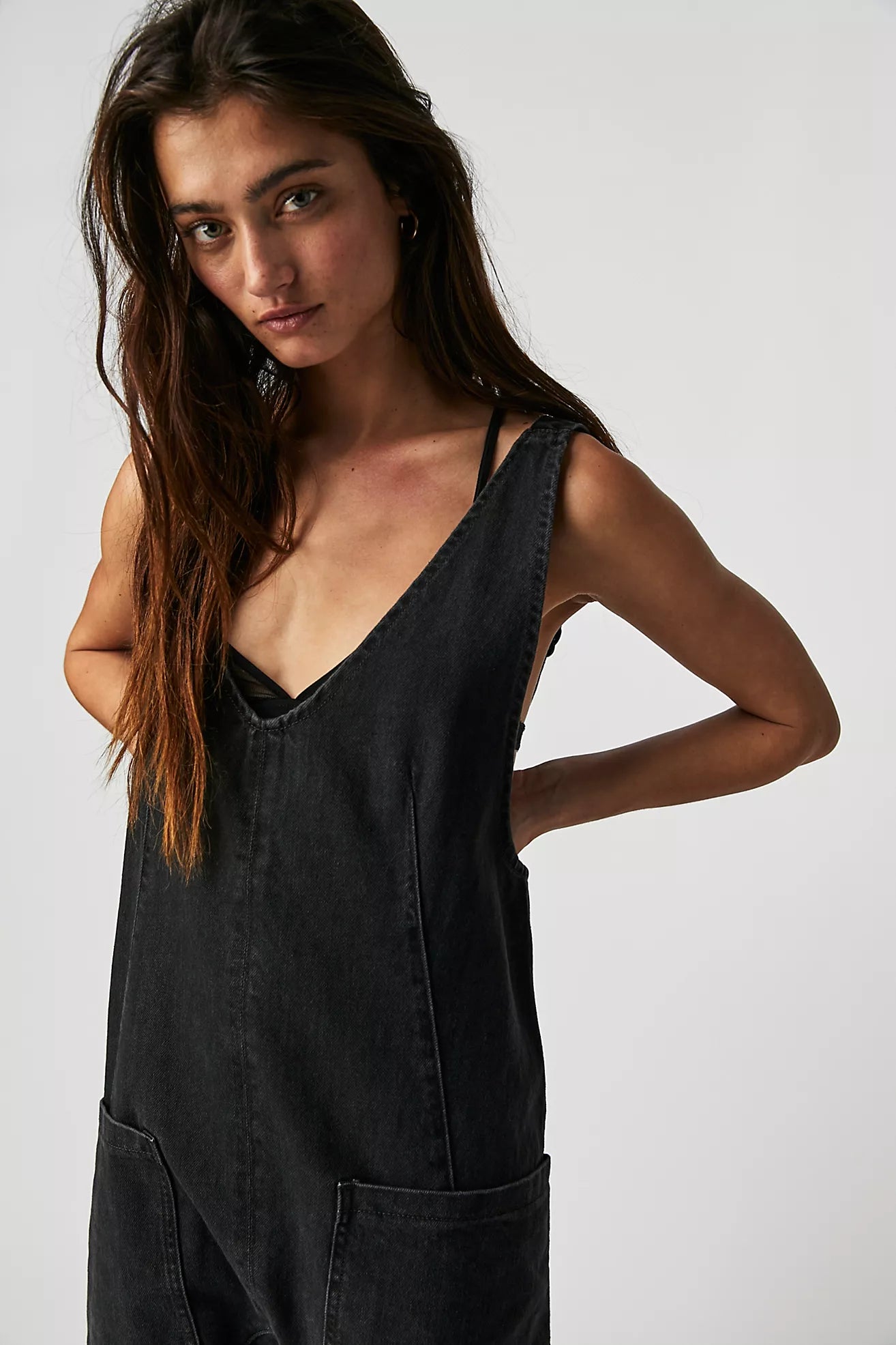 We The Free High Roller Jumpsuit / Mineral Black