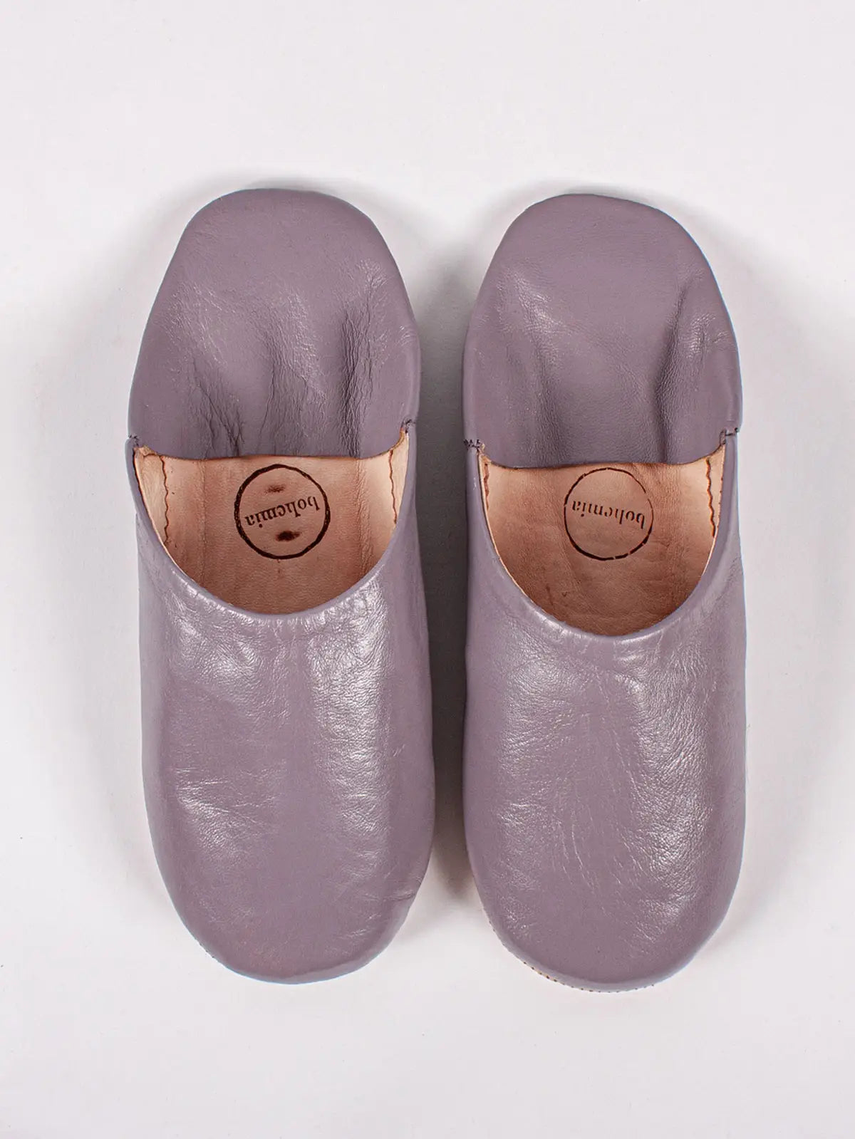 Moroccan Babouche Slippers, Violet