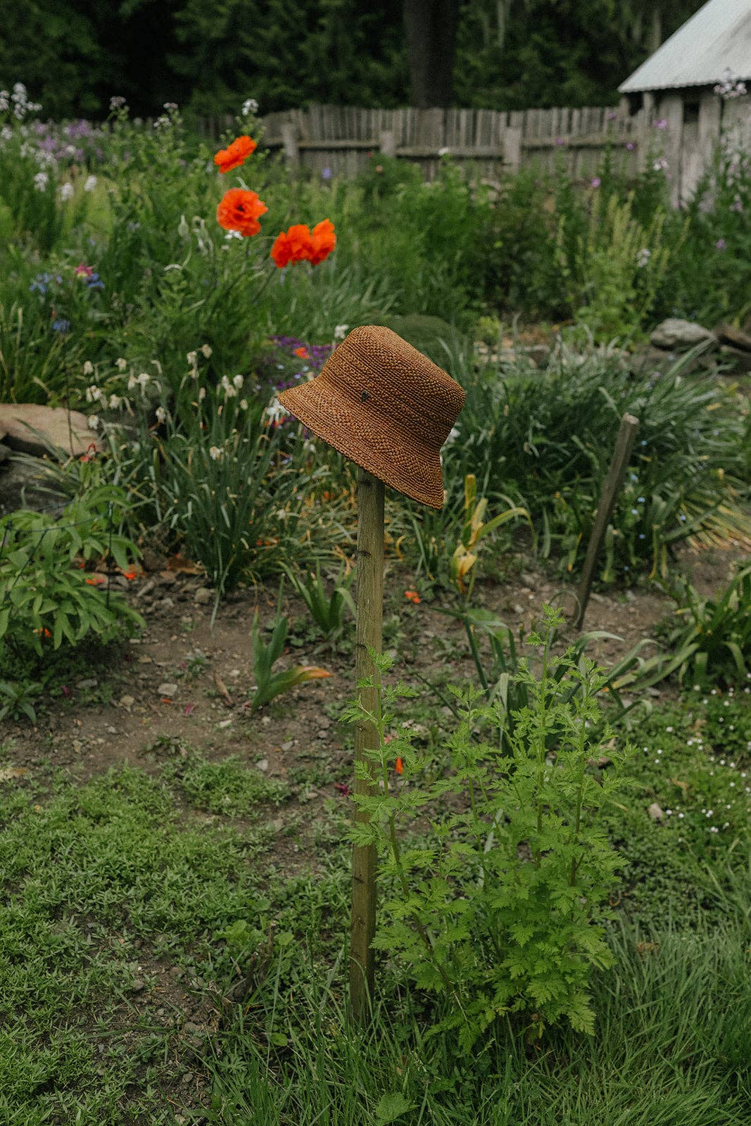 Mace | Raffia Straw Bucket Hat | Brown