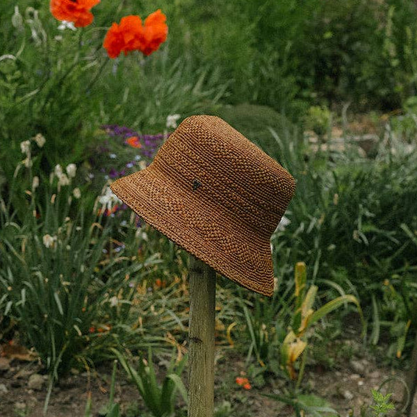 Mace | Raffia Straw Bucket Hat | Brown