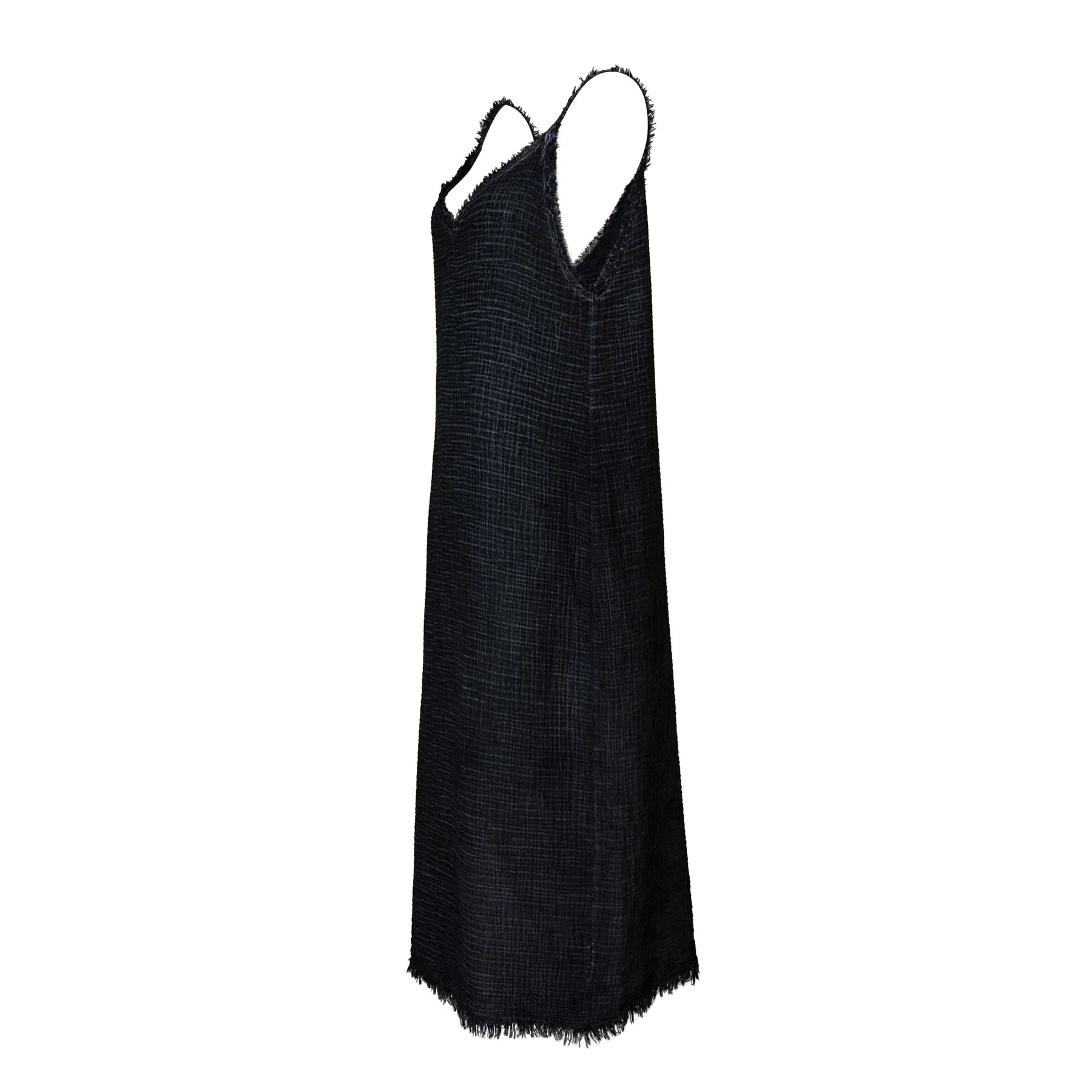 Pokoloko Crinkle Strappy Dress, Black