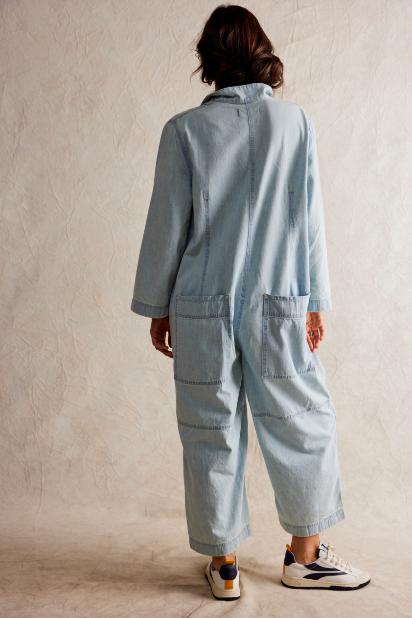 We The Free Margarita Jumpsuit / LIGHT BLUE BEAM