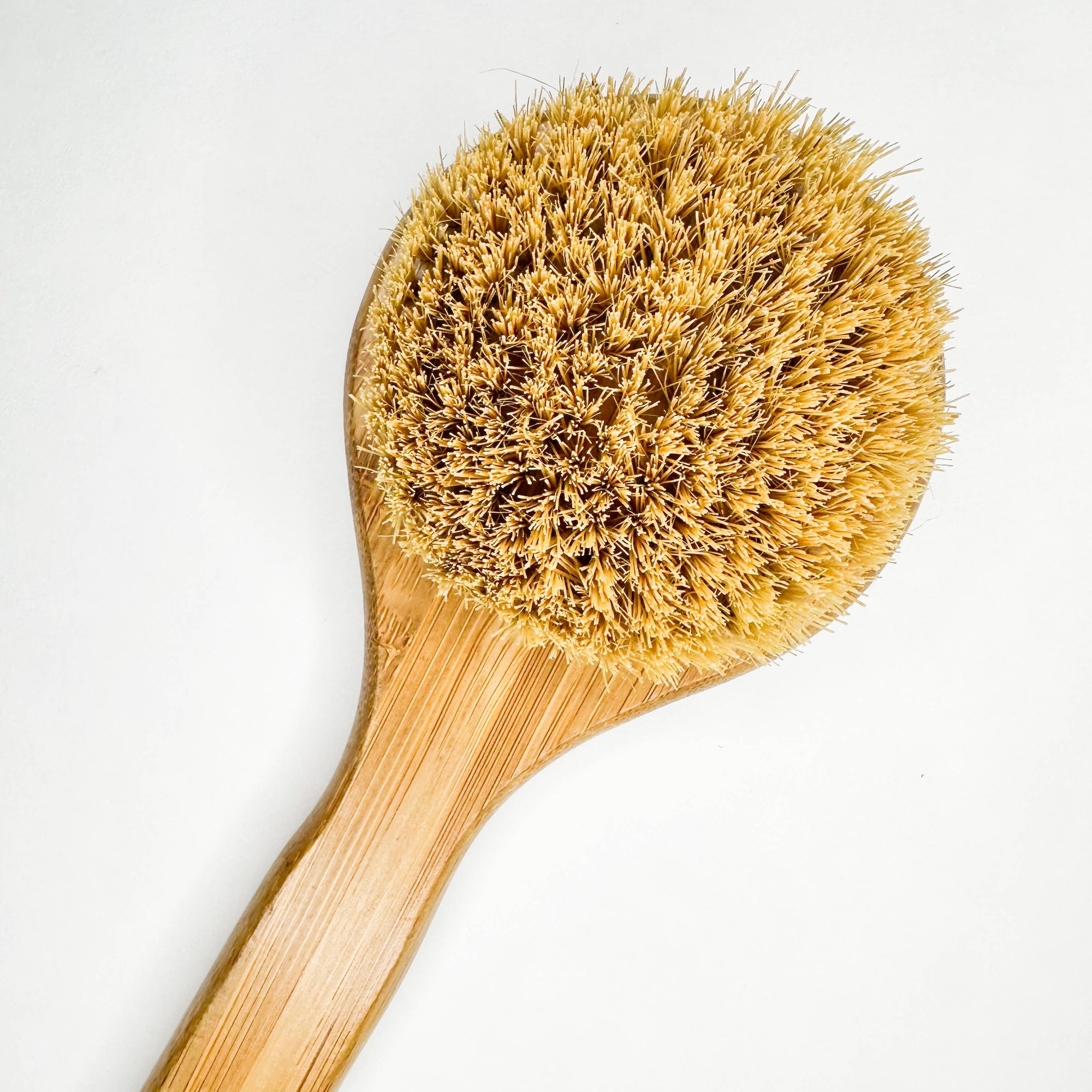 Long Handle Bamboo Dry Body Brush | Natural Sisal Bristles