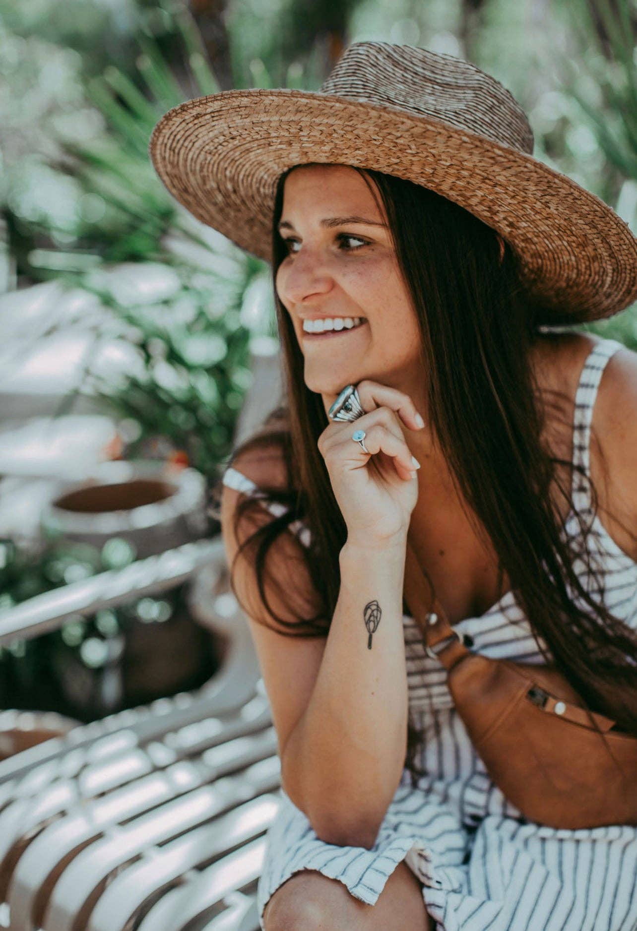 Sadie | Palm Straw Rancher Hat Wide Brim