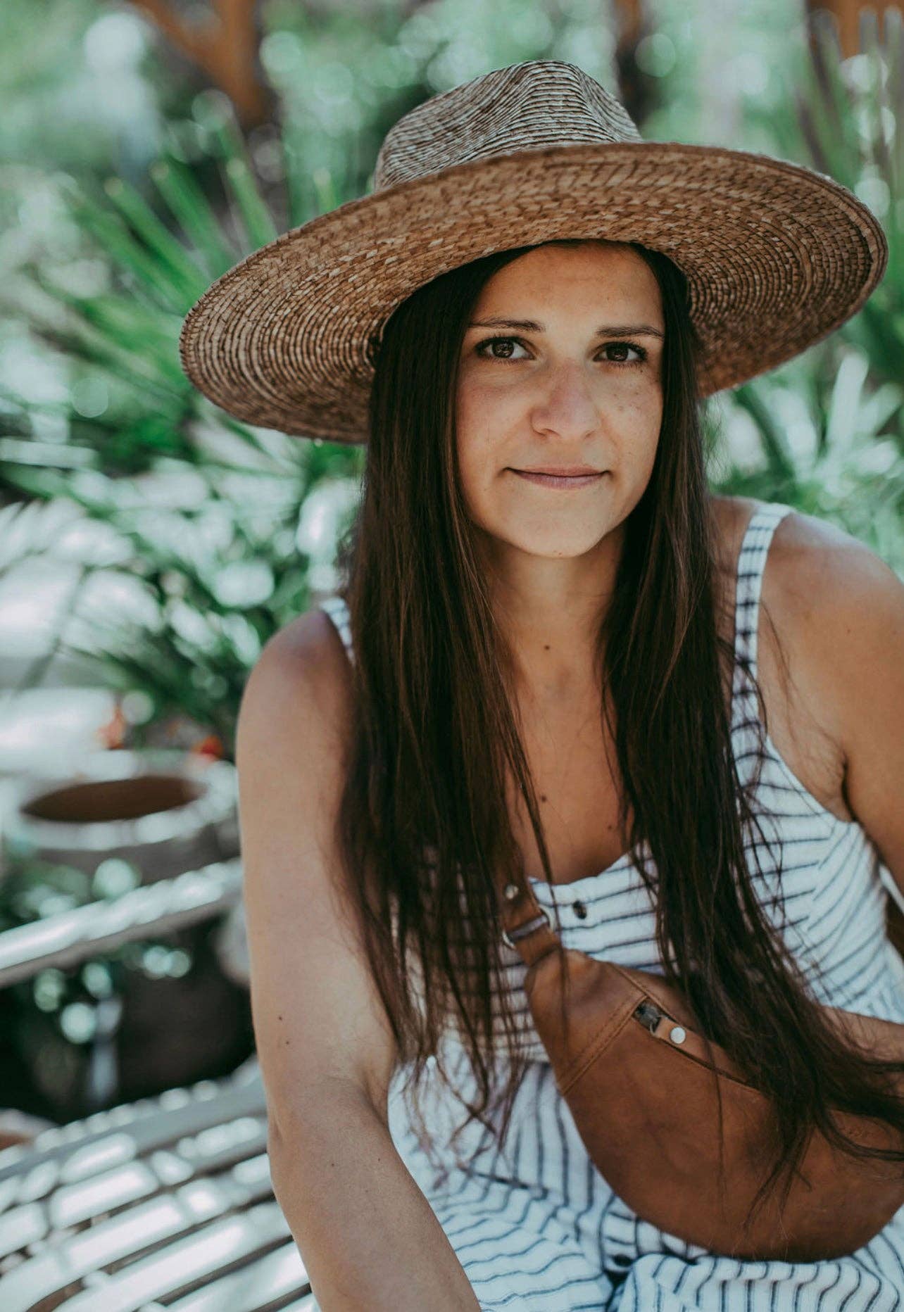 Sadie | Palm Straw Rancher Hat Wide Brim