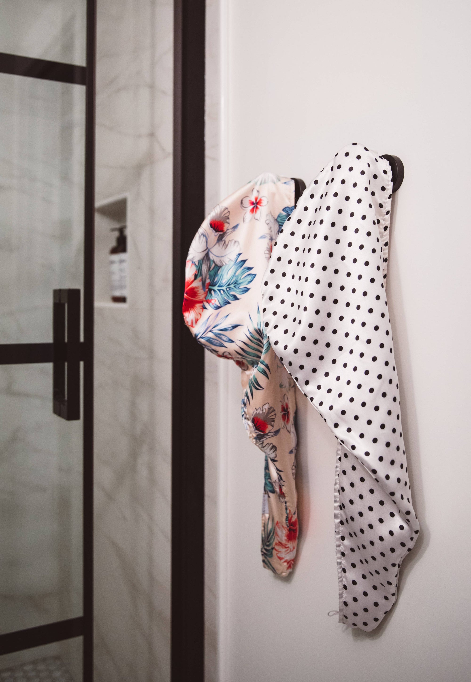 Satin &amp; Microfibre Hair Towel