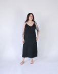 Pokoloko Crinkle Strappy Dress, Black