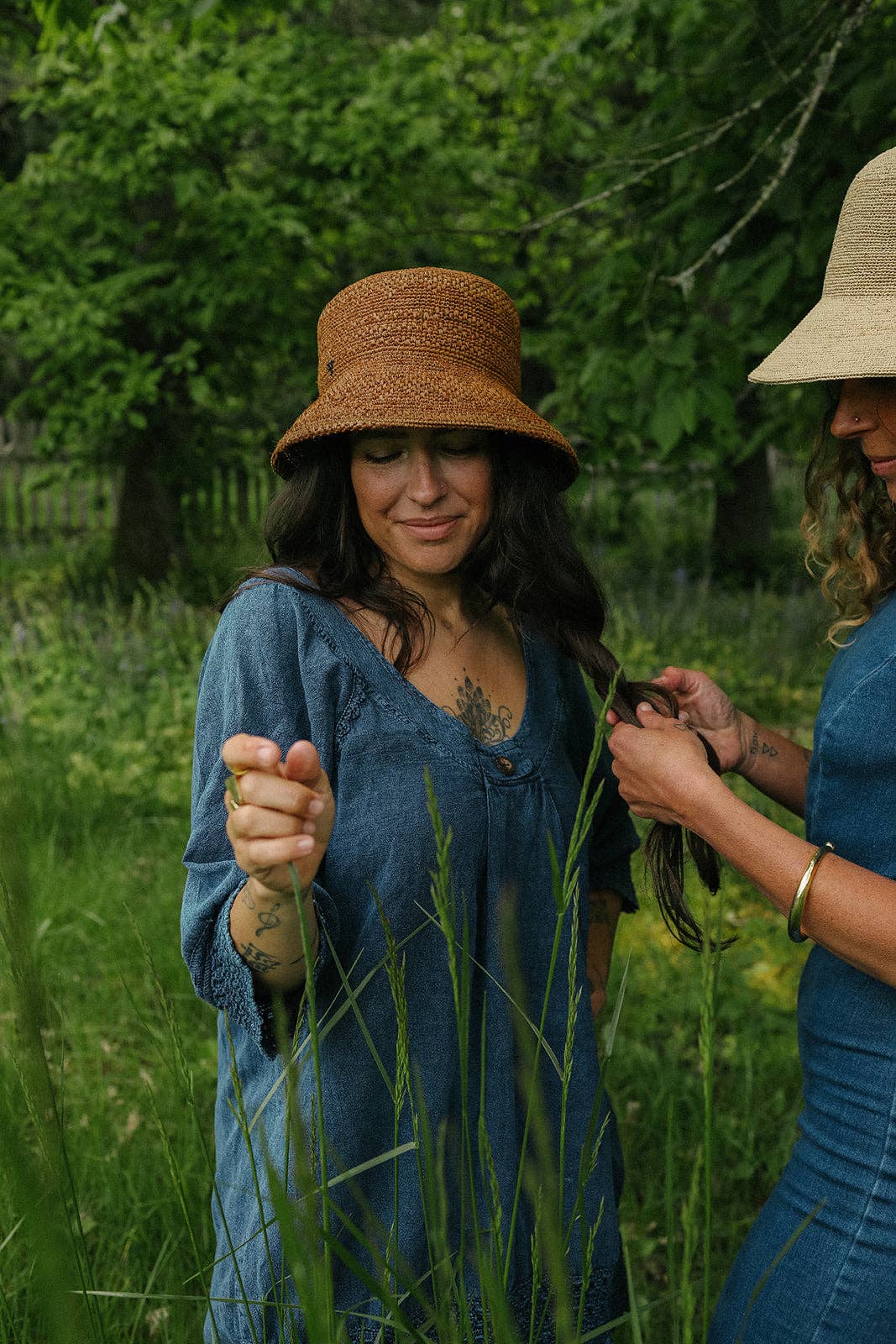 Mace | Raffia Straw Bucket Hat | Brown