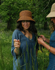 Mace | Raffia Straw Bucket Hat | Brown