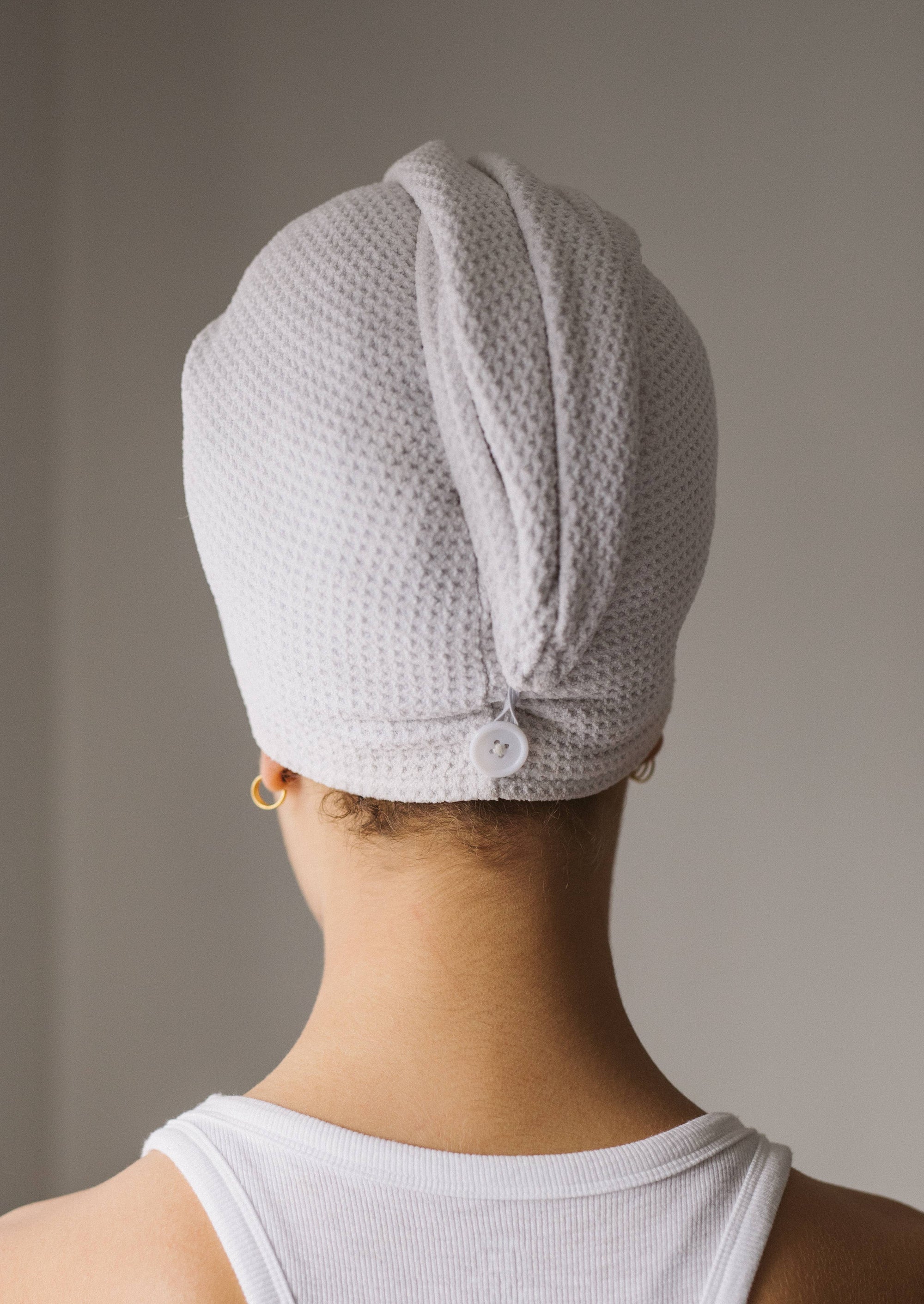 Satin &amp; Microfibre Hair Towel